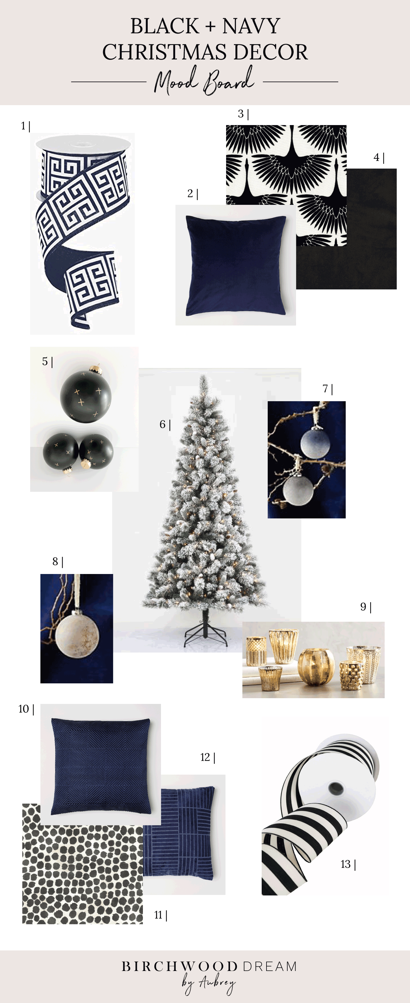 Black + Navy Christmas Scheme | Inspiration