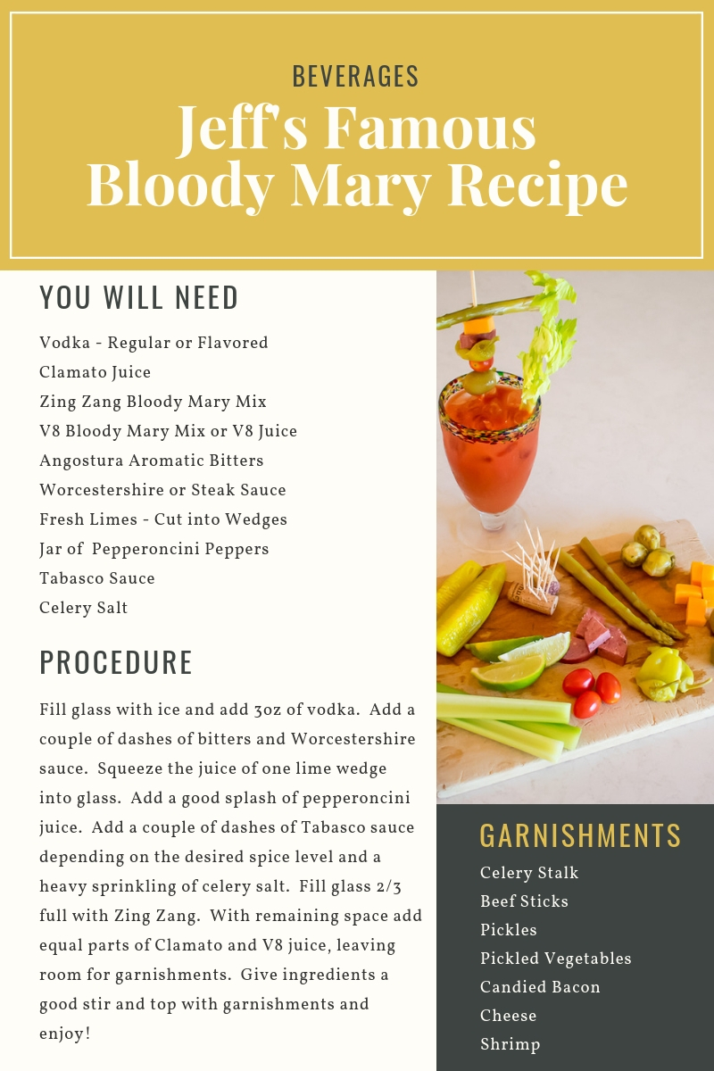 Jeff's Famous Bloody Mary Recipe