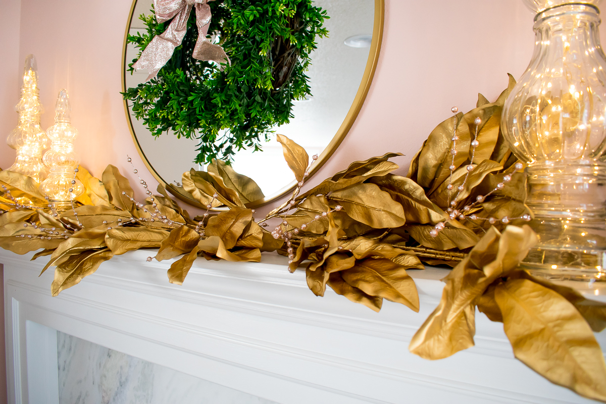 Crate and Barrel Inspired Gold Magnolia Leaf Garland Tutorial