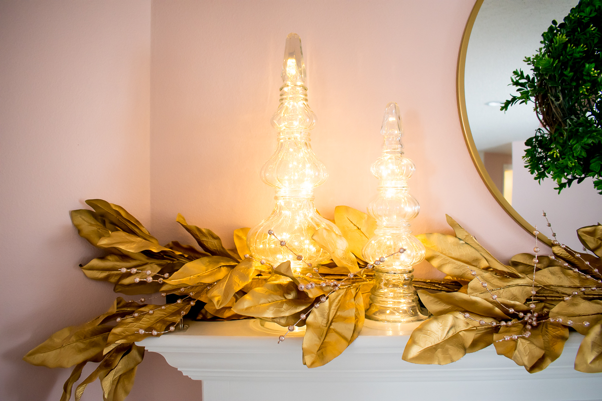 Crate and Barrel Inspired Gold Magnolia Leaf Garland Tutorial