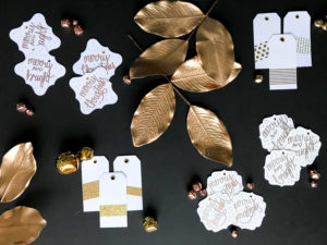 DIY Gold Gift Tags Tutorial - Birchwood Dream