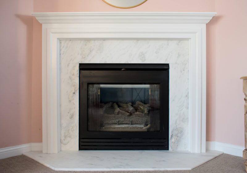 Basement Update: Marble Fireplace Remodel