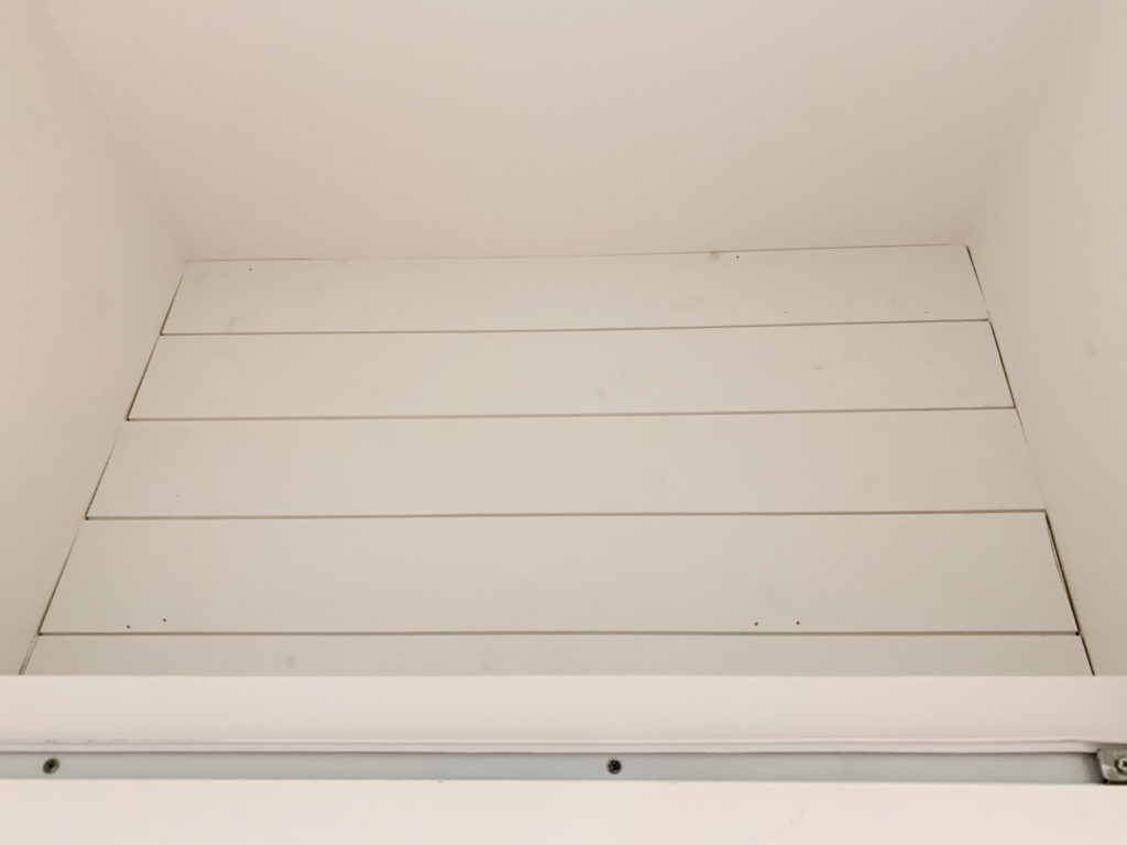 tongue and groove closet ceiling